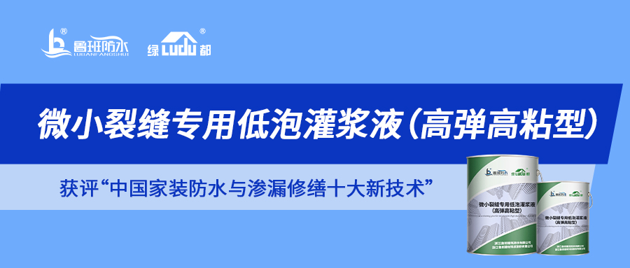 解鎖“中國家裝防水與滲漏修繕十大新技術(shù)”獲獎產(chǎn)品 | 微小裂縫滲漏 一“堵”為快！